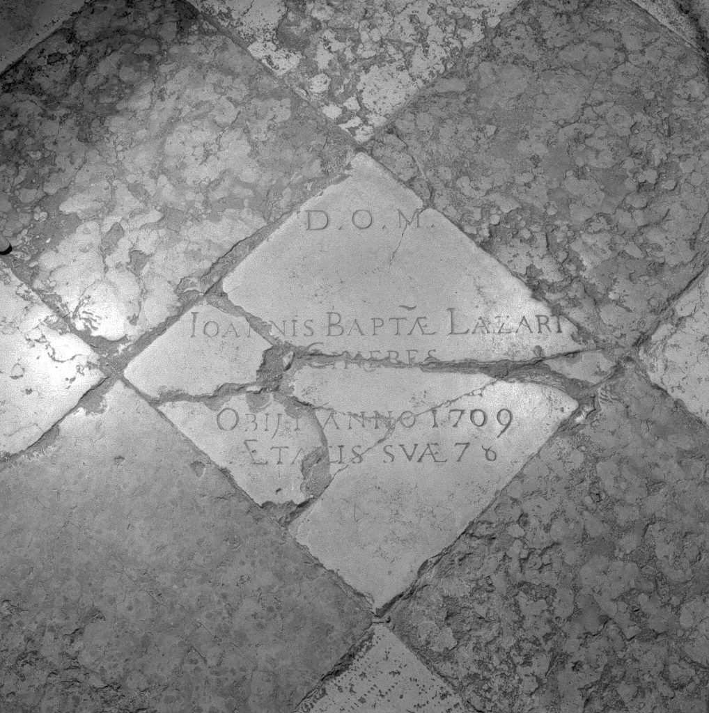 lastra tombale - ambito veneto (sec. XVIII)