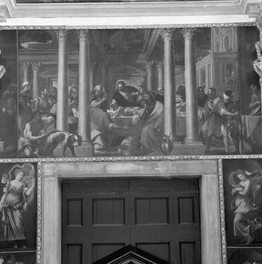 cena in casa di Levi (dipinto) di Del Moro Giulio (ultimo quarto sec. XVI)