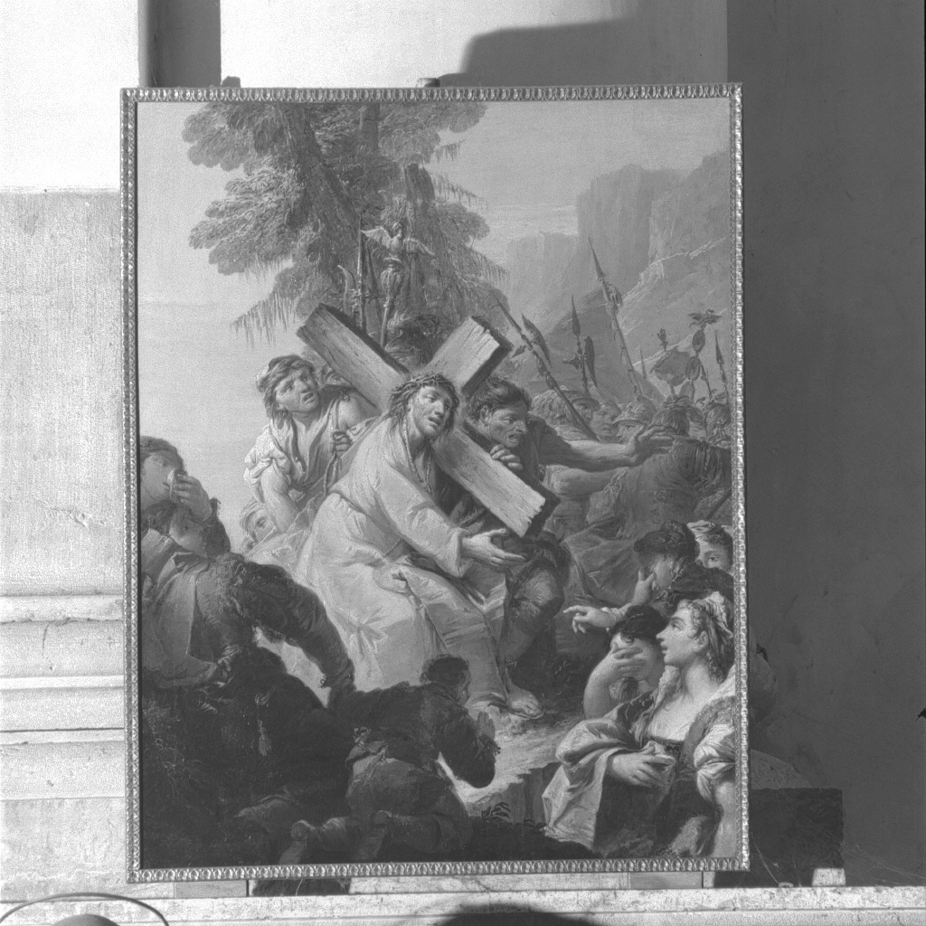 stazione VIII: Gesù consola le donne di Gerusalemme (dipinto) di Marieschi Jacopo detto Jacopo di Paolo (metà sec. XVIII)