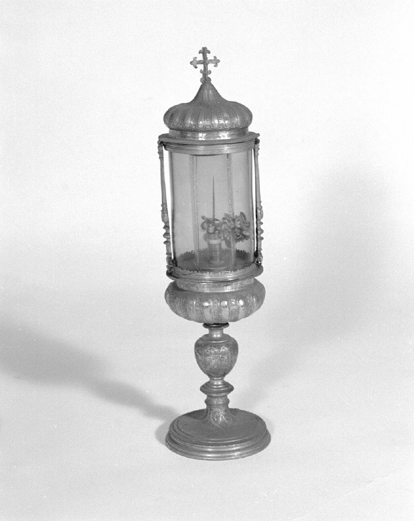 fiala di pellegrinaggio - bottega veneta (ultimo quarto sec. XVI)