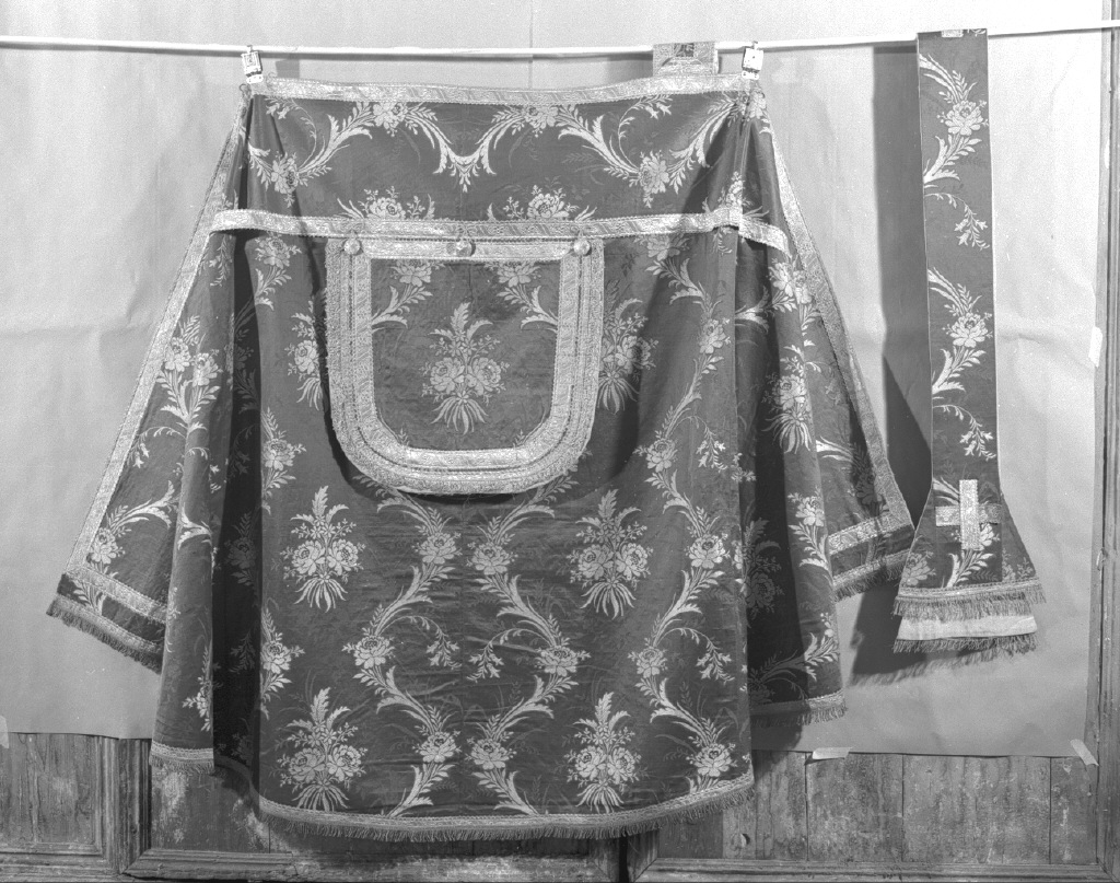 piviale, elemento d'insieme - manifattura veneziana (seconda metà sec. XIX)