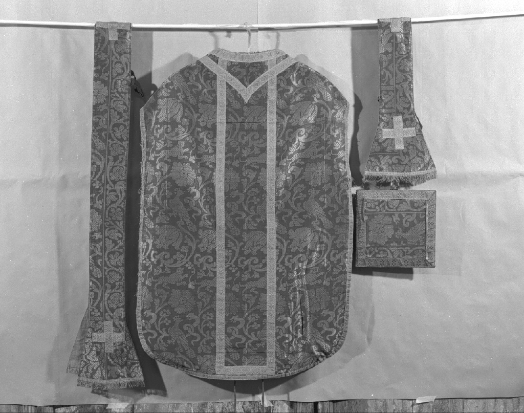 pianeta, elemento d'insieme - manifattura veneziana (prima metà sec. XVI)