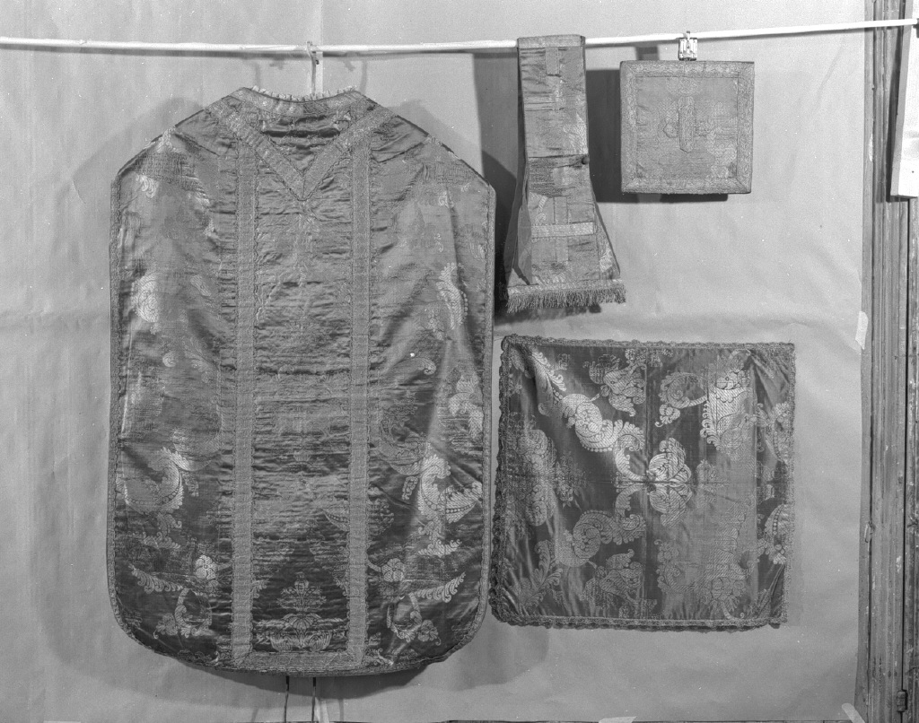 pianeta, elemento d'insieme - manifattura veneziana (inizio sec. XVIII)