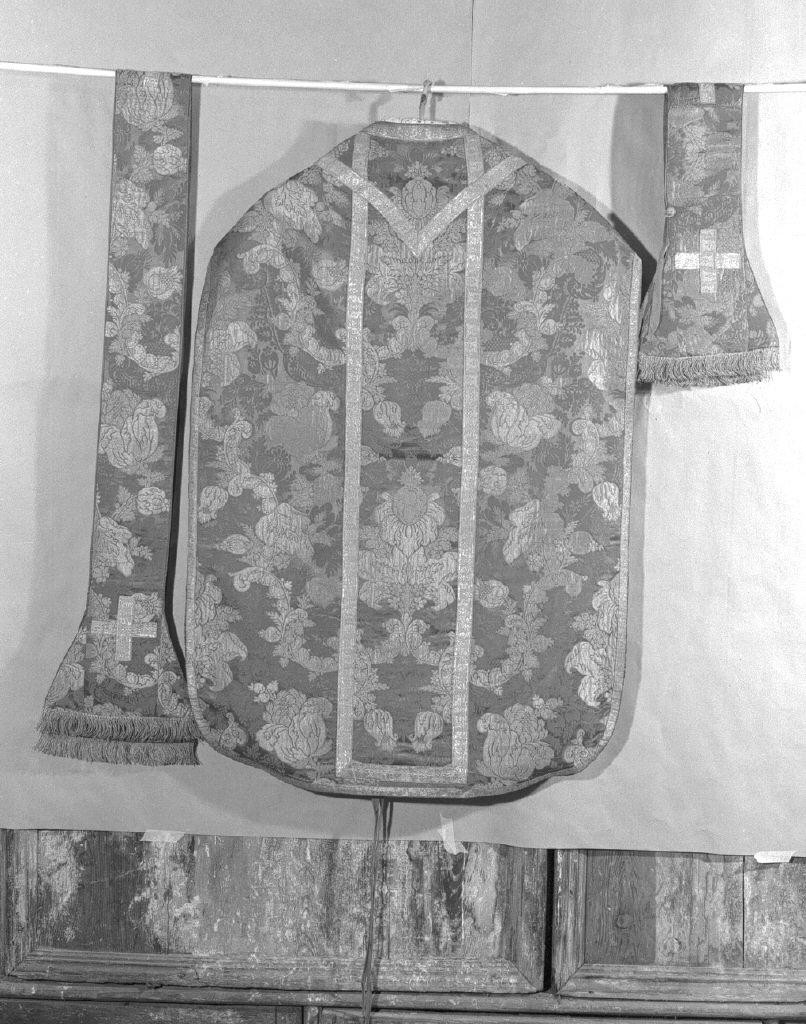 pianeta, elemento d'insieme - manifattura veneziana (inizio sec. XVIII)