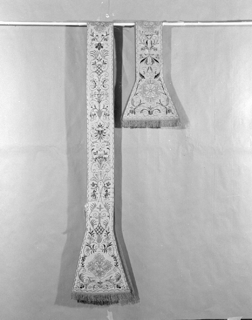 stola, elemento d'insieme - manifattura veneziana (prima metà sec. XIX)