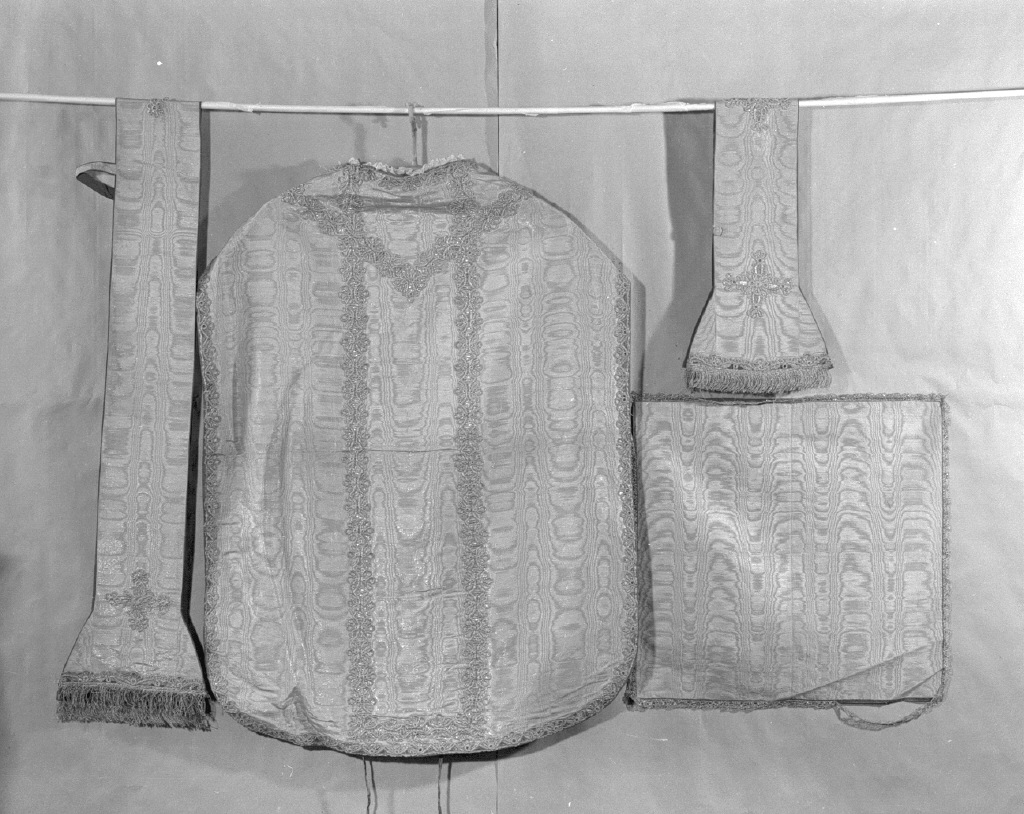 pianeta, elemento d'insieme - manifattura veneziana (ultimo quarto sec. XVIII)