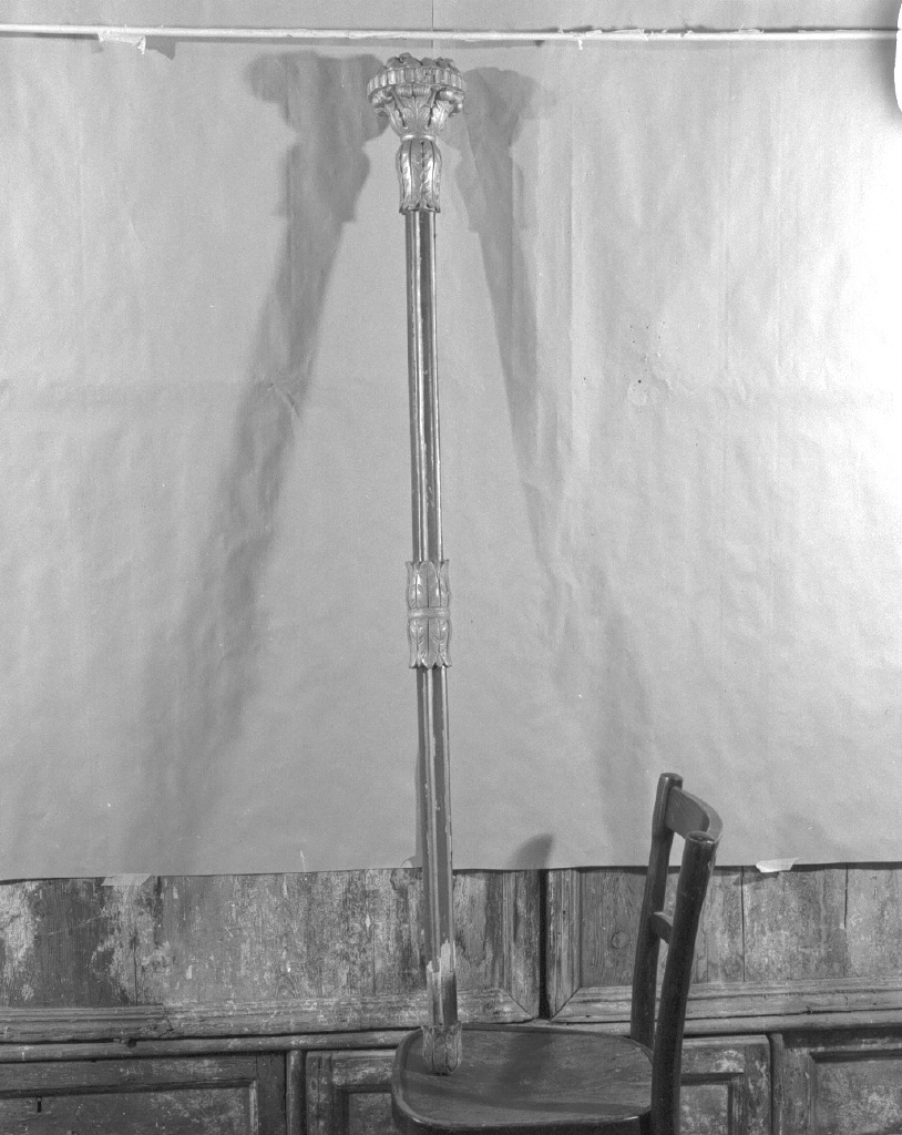 mazza processionale - ambito veneziano (prima metà sec. XIX)