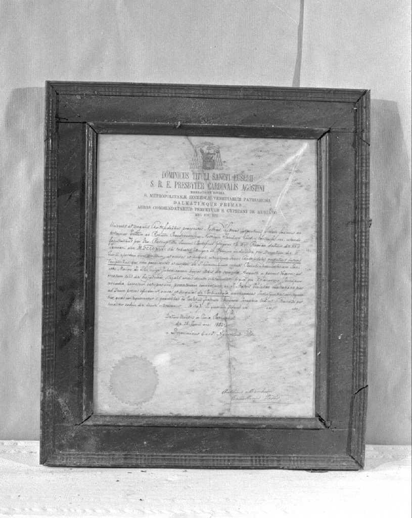 cartagloria - ambito veneziano (sec. XIX)