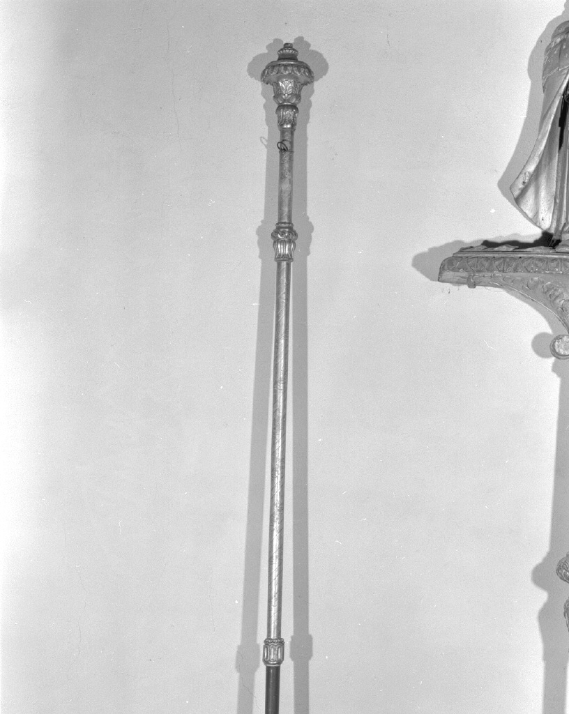 asta di baldacchino processionale - bottega veneta (secc. XVIII/ XIX)