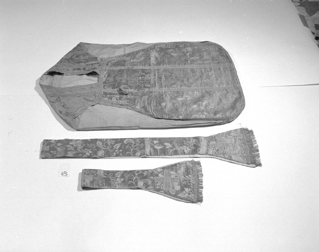 pianeta - manifattura veneziana (fine/inizio secc. XVII/ XVIII)