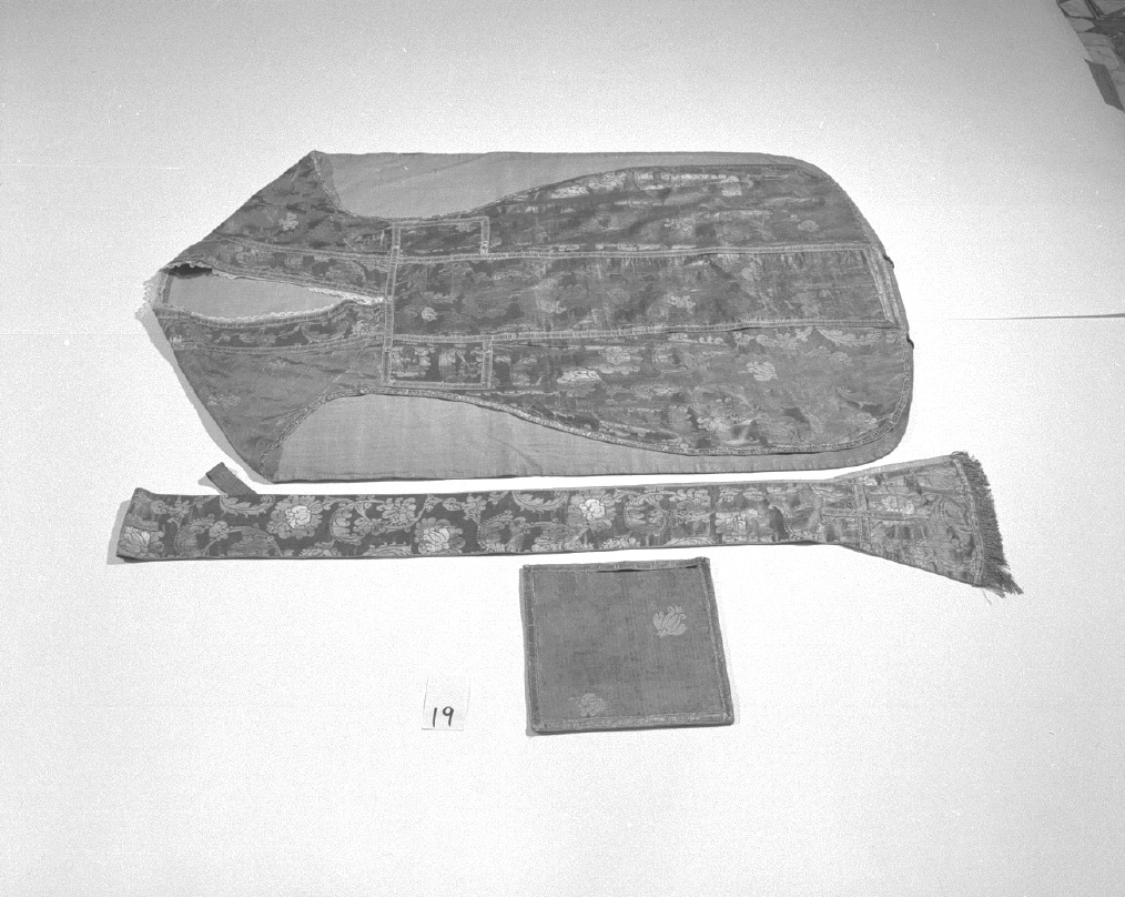 pianeta - manifattura veneziana (fine/inizio secc. XVII/ XVIII)