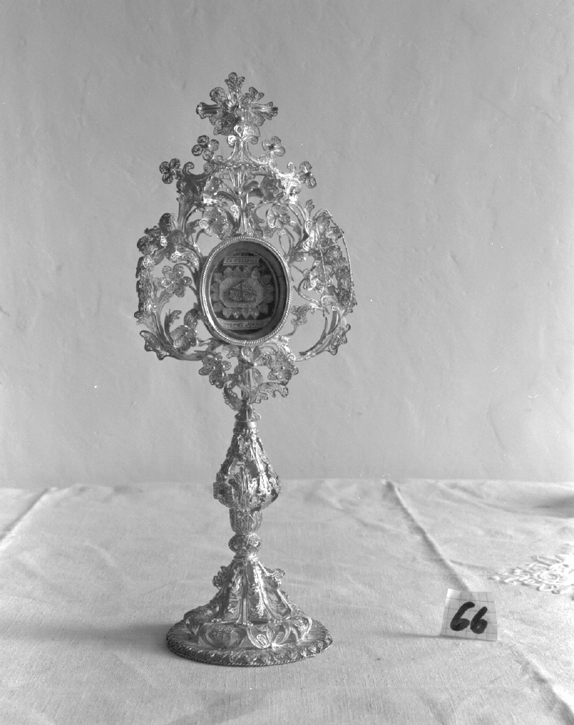 reliquiario - a ostensorio - bottega veneziana (seconda metà sec. XIX)