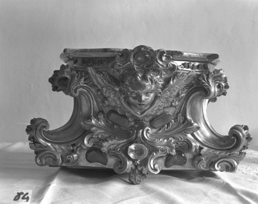 tronetto per esposizione eucaristica - bottega veneziana (sec. XIX)