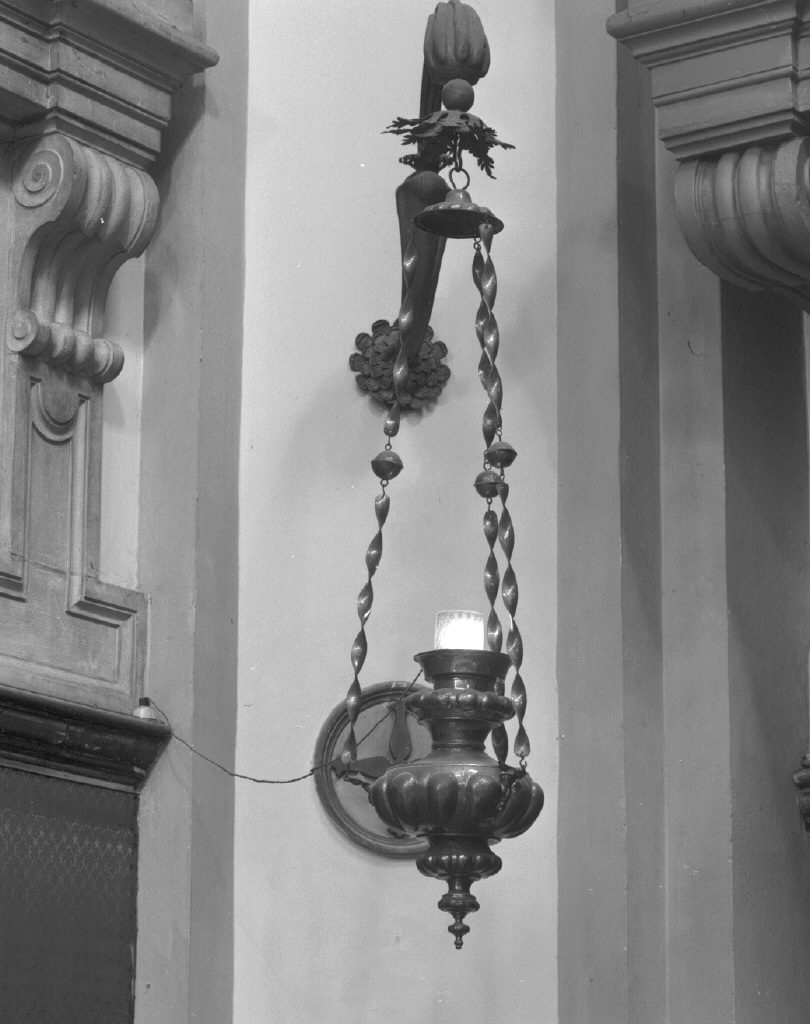 lampada pensile - bottega veneziana (metà sec. XVIII)