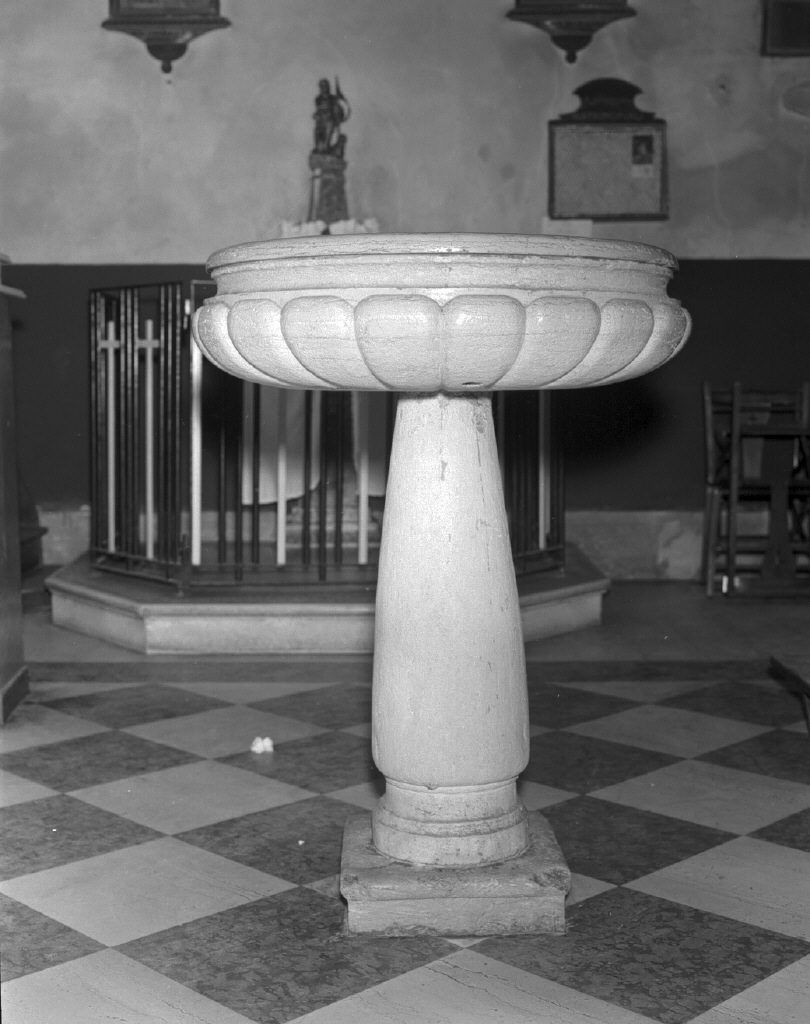 acquasantiera - a fusto - ambito veneto (seconda metà sec. XVIII)