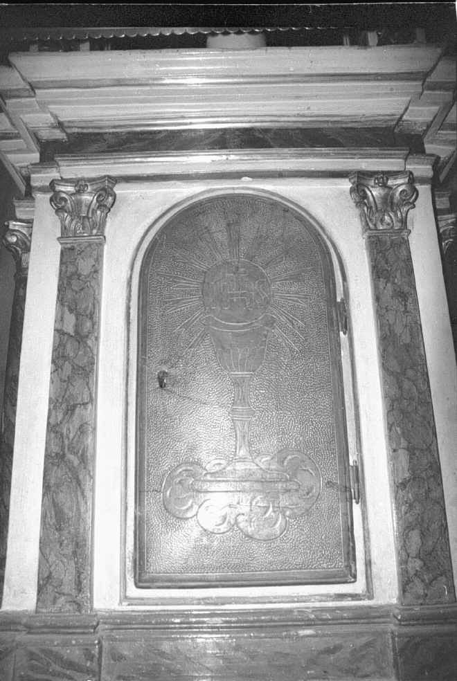 calice eucaristico (sportello di tabernacolo) - ambito veneto (seconda metà sec. XVIII)