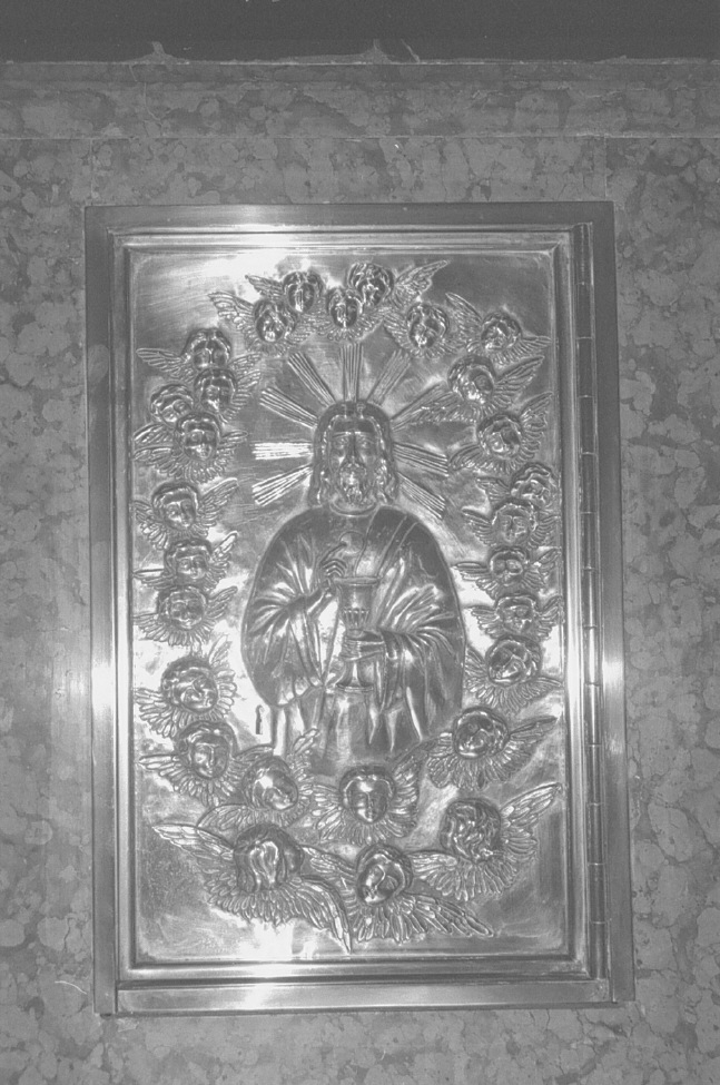 Eucaristia (sportello di tabernacolo) - ambito veneto (terzo quarto sec. XX)