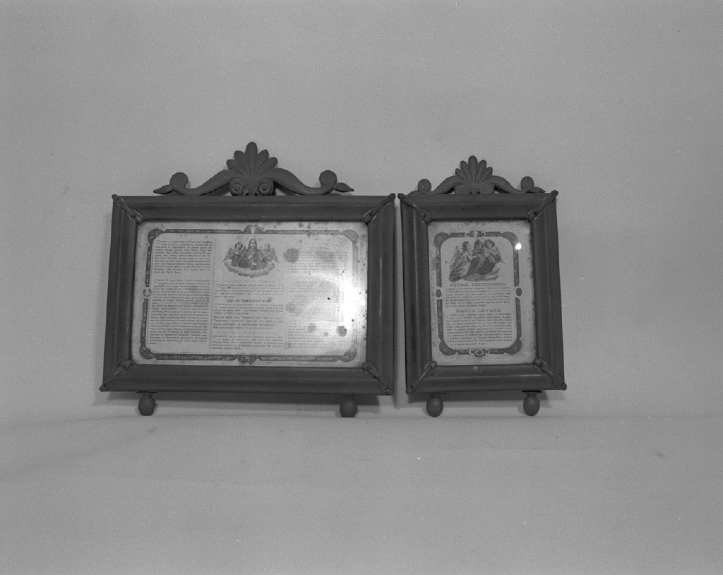 cartagloria, elemento d'insieme - bottega veneta (sec. XIX)