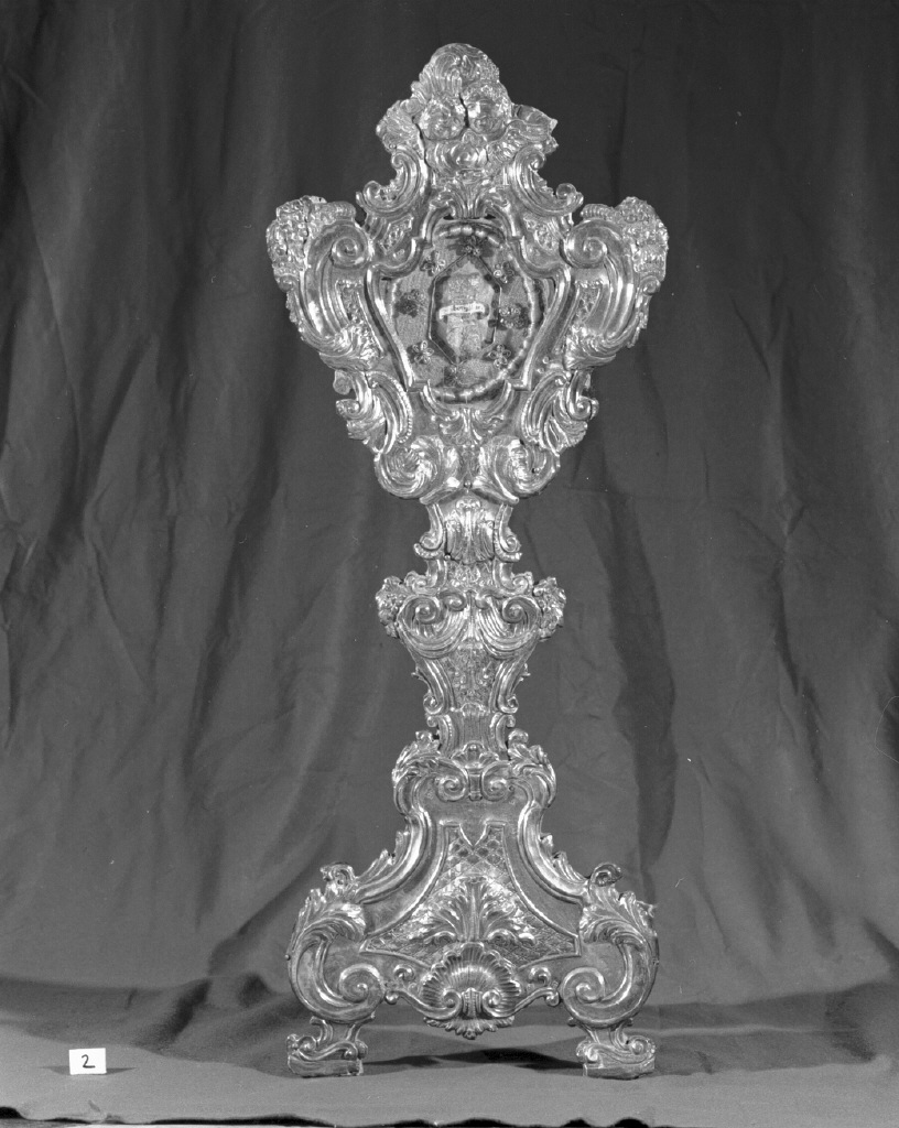 reliquiario - a ostensorio - bottega veneziana (secc. XVIII/ XIX)