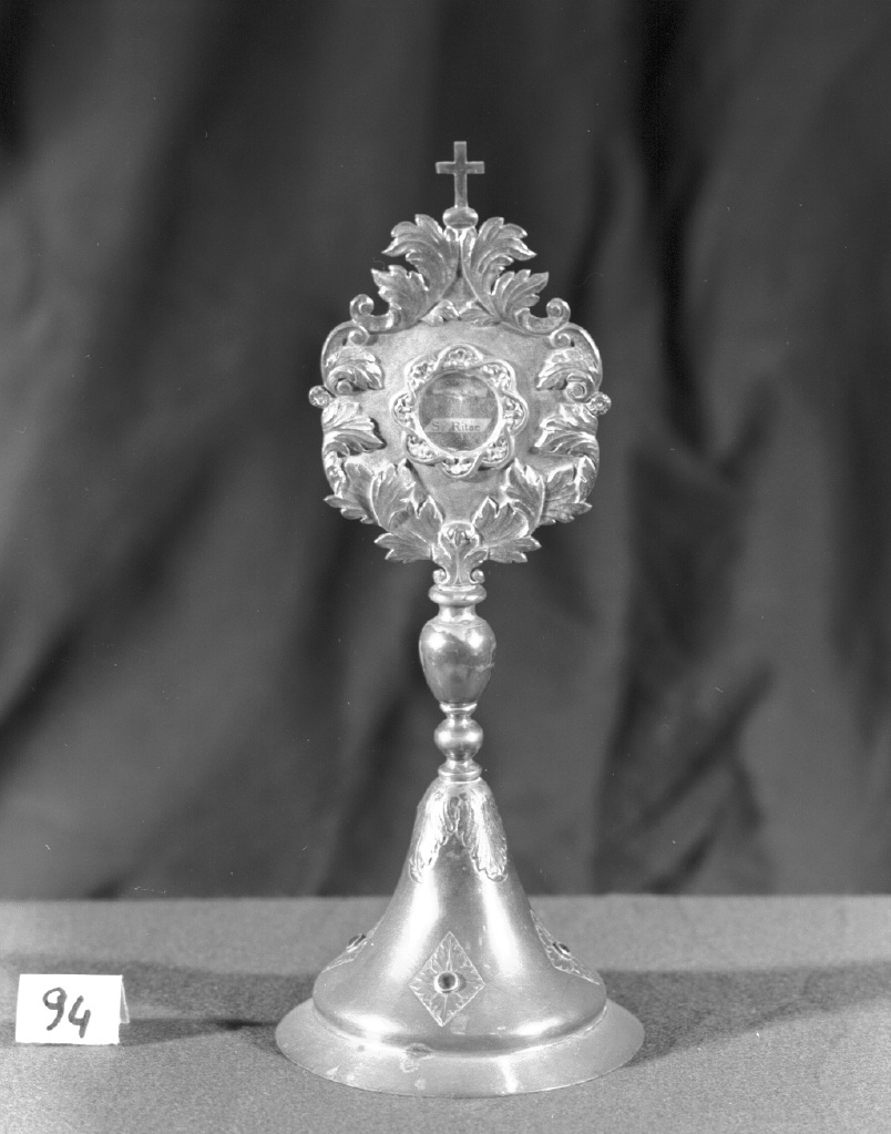 reliquiario - a ostensorio - bottega veneta (primo quarto sec. XX)