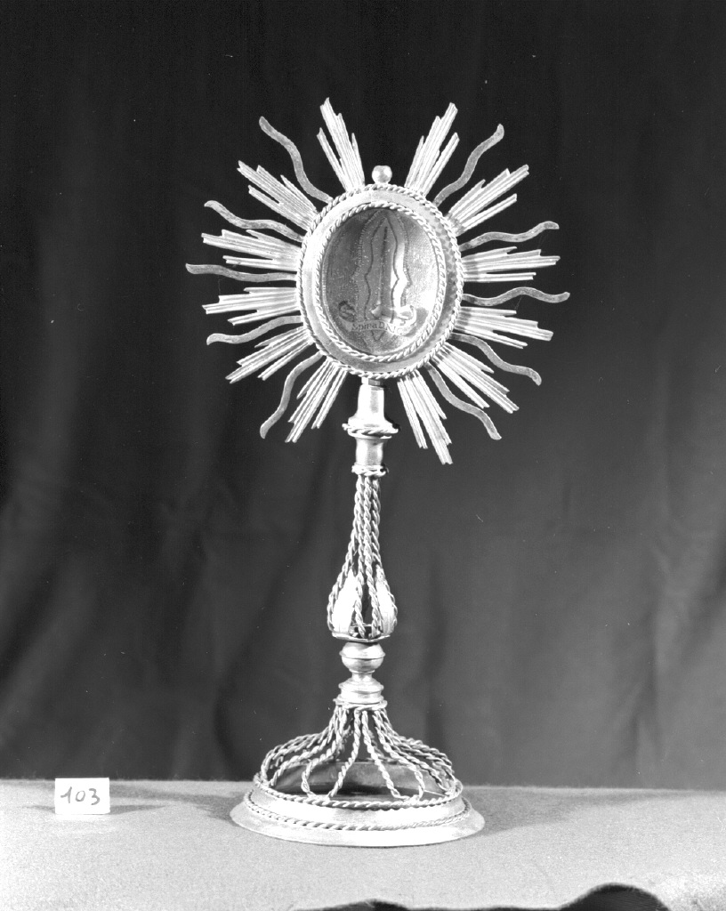 reliquiario - a ostensorio - bottega veneziana (sec. XX)