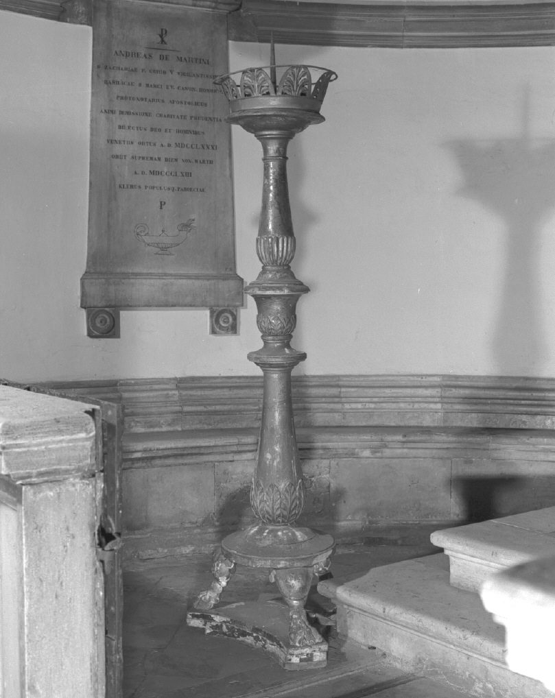 candeliere - bottega veneta (secc. XVIII/ XIX)