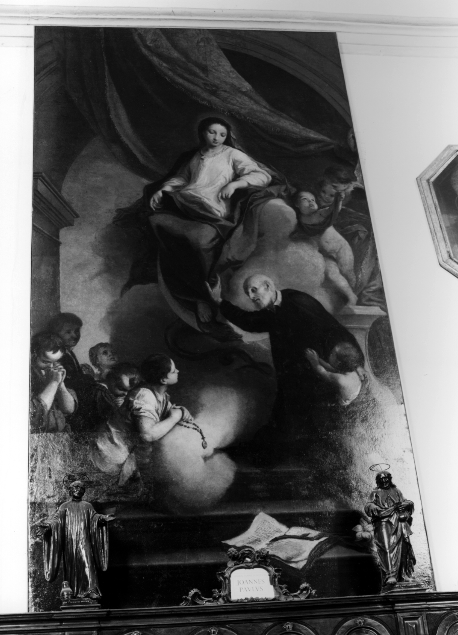 Madonna tra angeli e San Filippo Neri (dipinto) di Cignaroli Giambettino (sec. XVIII)
