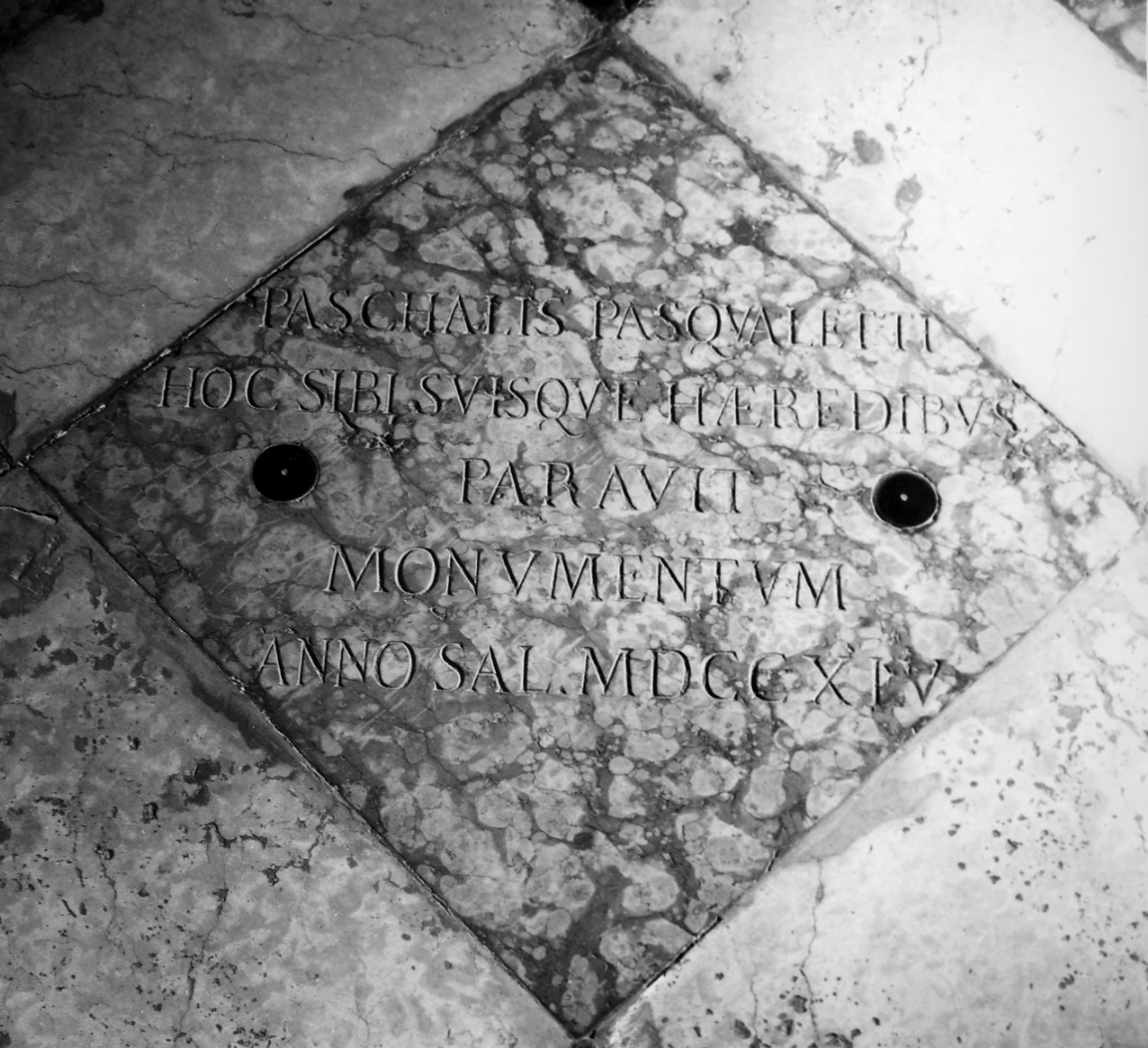 lapide tombale - bottega veneta (sec. XVIII)