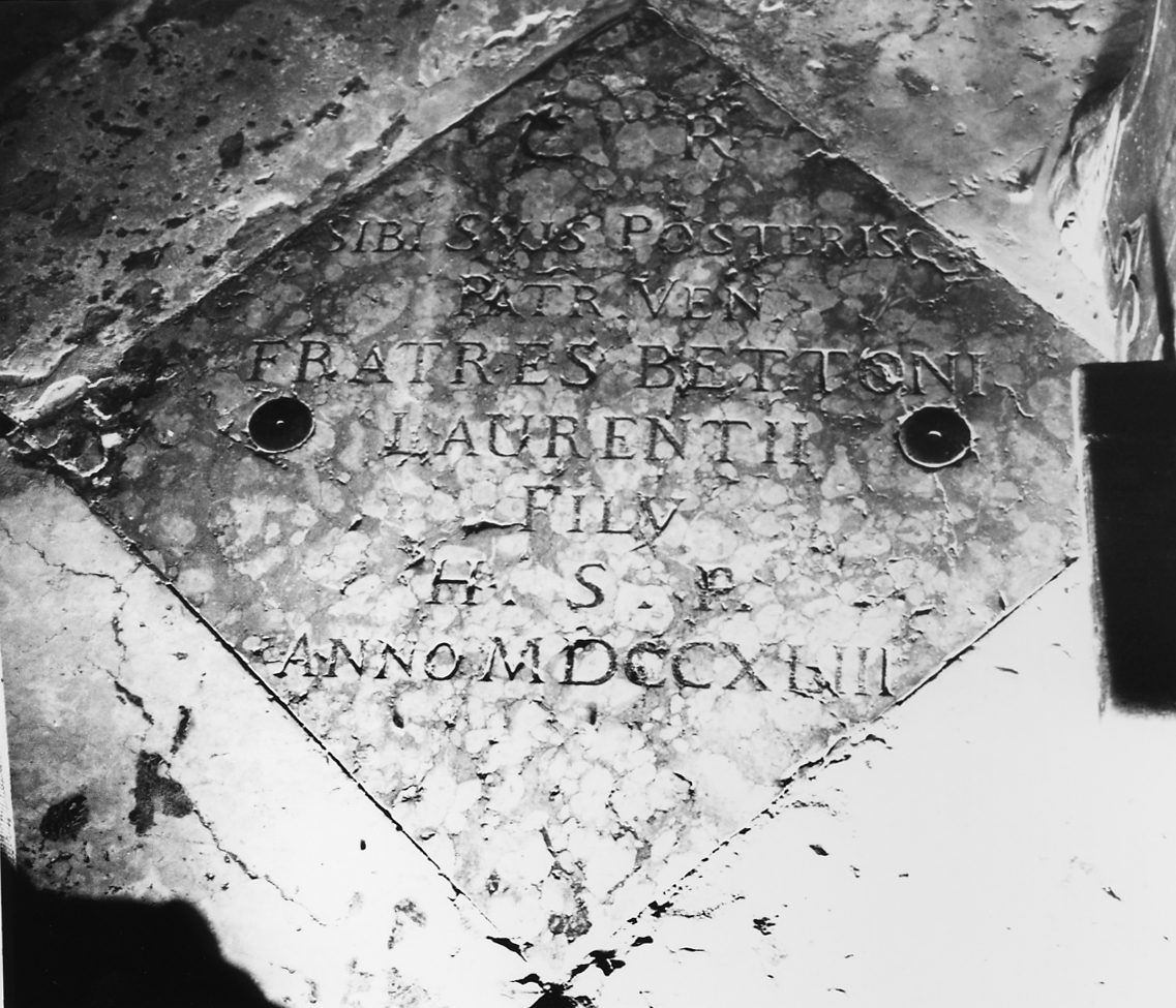 lapide tombale - bottega veneta (sec. XVIII)