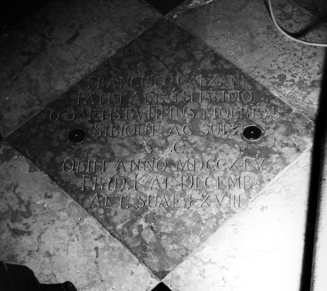 lapide tombale - bottega veneta (sec. XVIII)