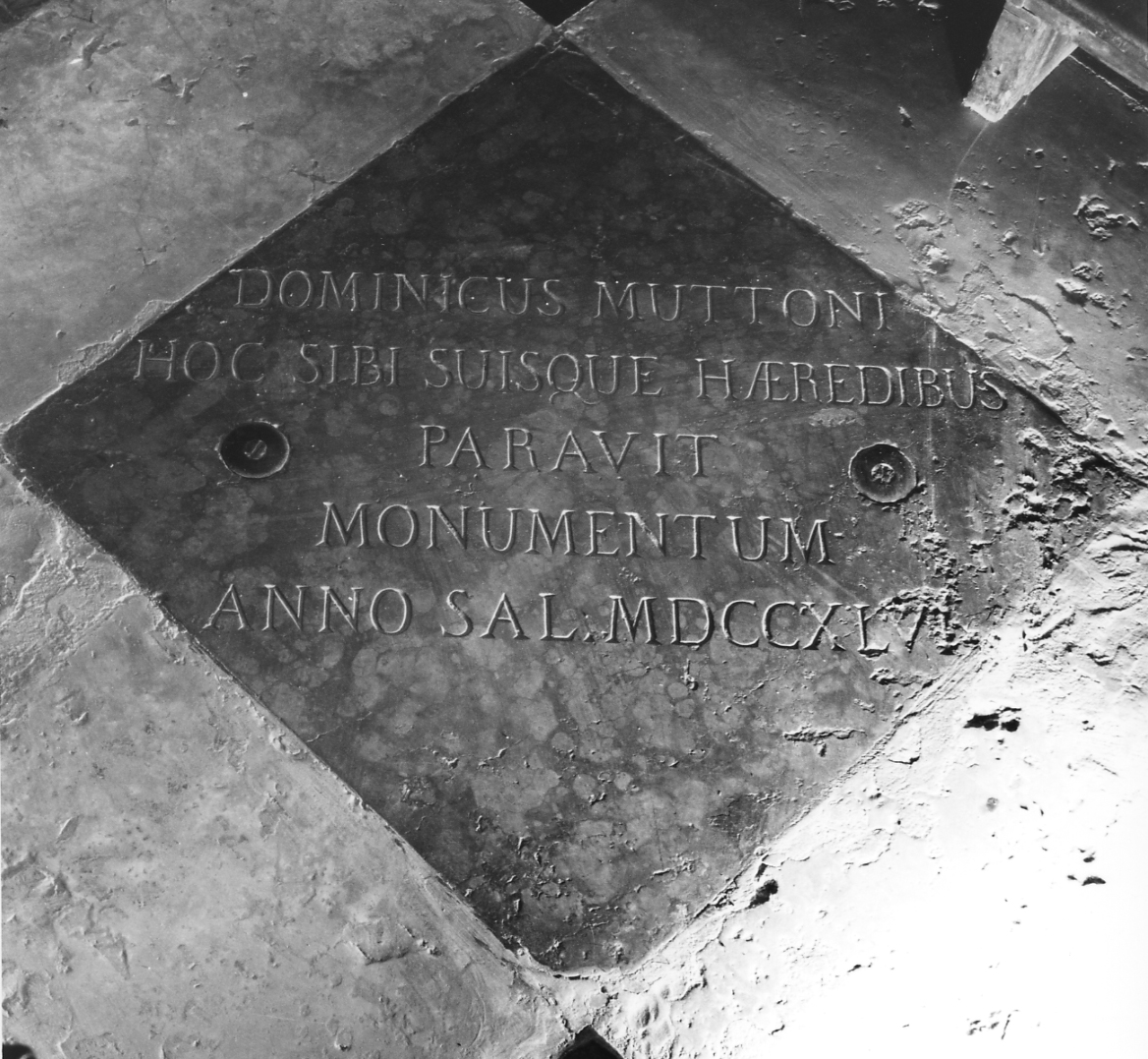 lapide tombale - bottega veneta (sec. XVIII)