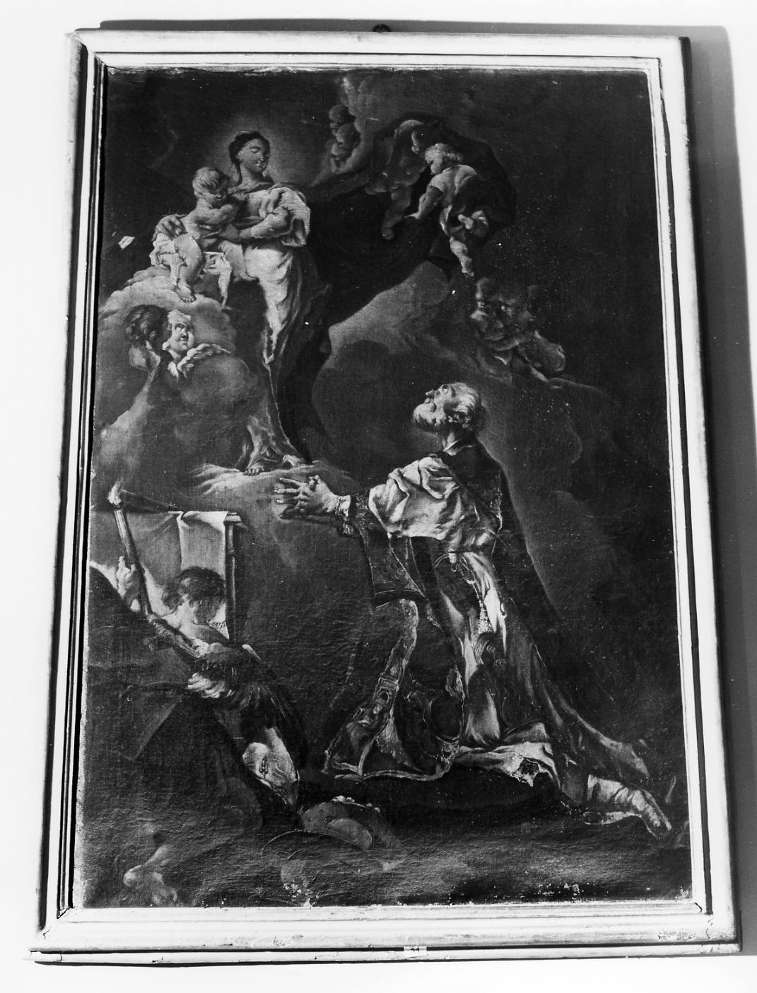 San Filippo Neri ha la visione della Madonna con Bambino (dipinto) - ambito veneto (sec. XIX)