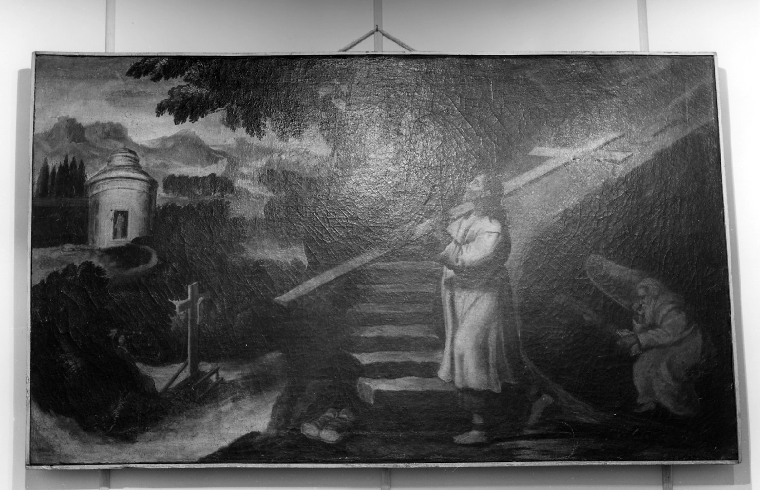 Cristo portacroce (dipinto) - ambito veneto (sec. XVIII)