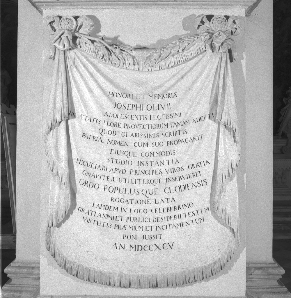 lapide commemorativa - ambito veneto (sec. XVIII)