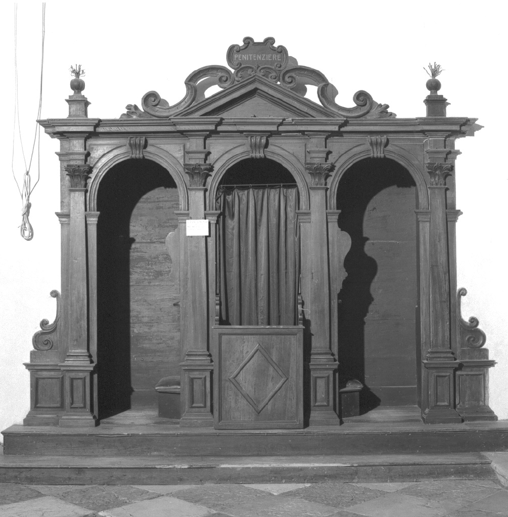 confessionale - ambito veneziano (fine/inizio secc. XVIII/ XIX)