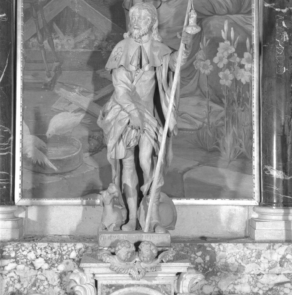 San Rocco (statua) - ambito veneto (metà sec. XVII)