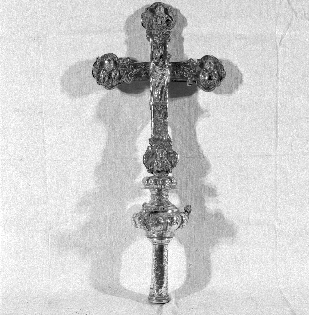 Cristo crocifisso (croce processionale) - ambito veneto (sec. XV, sec. XVIII)