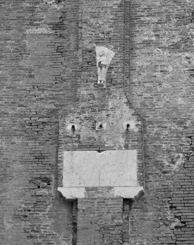 Santo (scultura) - ambito veneto (sec. XIII, sec. XVII)