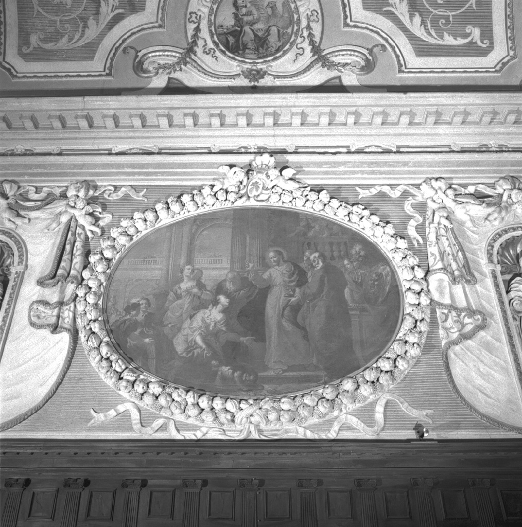 Cristo guarisce la figlia della cananea (dipinto) di Schiavone Michele (sec. XVIII)