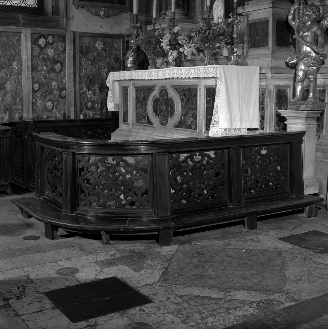 balaustrata di altare, insieme - bottega veneta (fine/inizio secc. XVIII/ XIX)