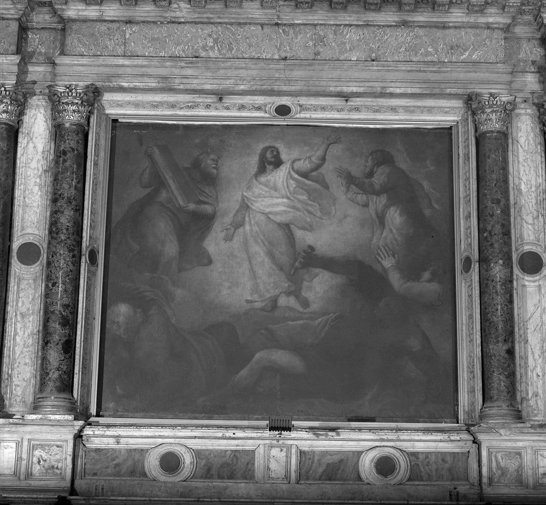 Trasfigurazione (pala d'altare) di Vecellio Tiziano (bottega) (metà sec. XVI)