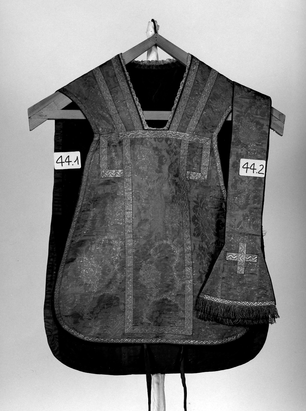 pianeta, elemento d'insieme - manifattura veneta (seconda metà sec. XVIII)