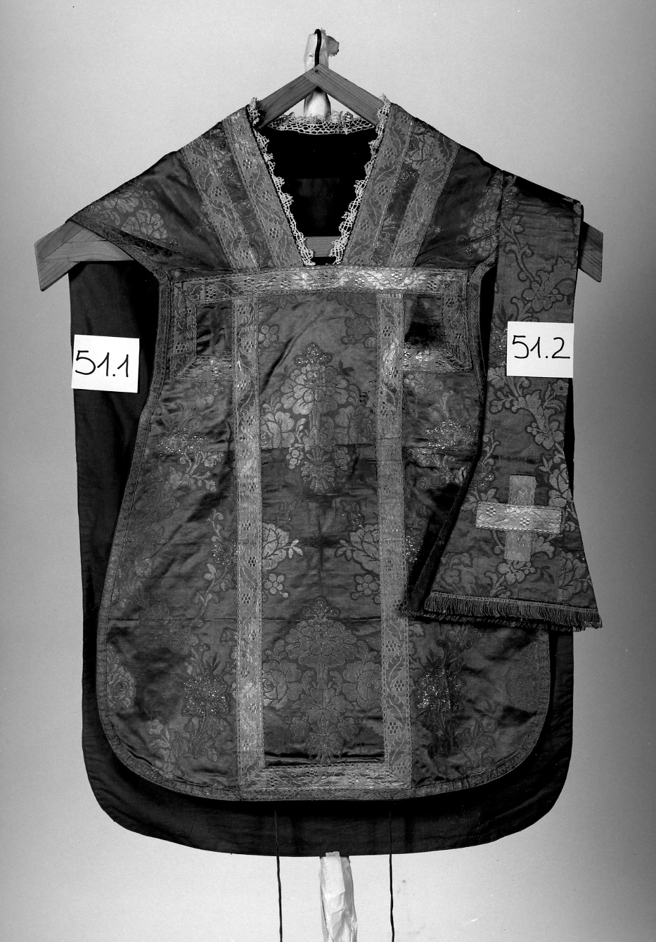 pianeta, elemento d'insieme - manifattura veneta (prima metà sec. XVIII)