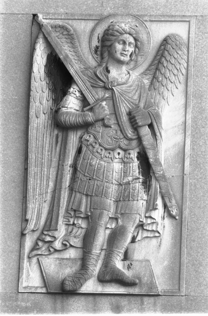 Arcangelo in armi (rilievo) - ambito veneto (sec. XIX)