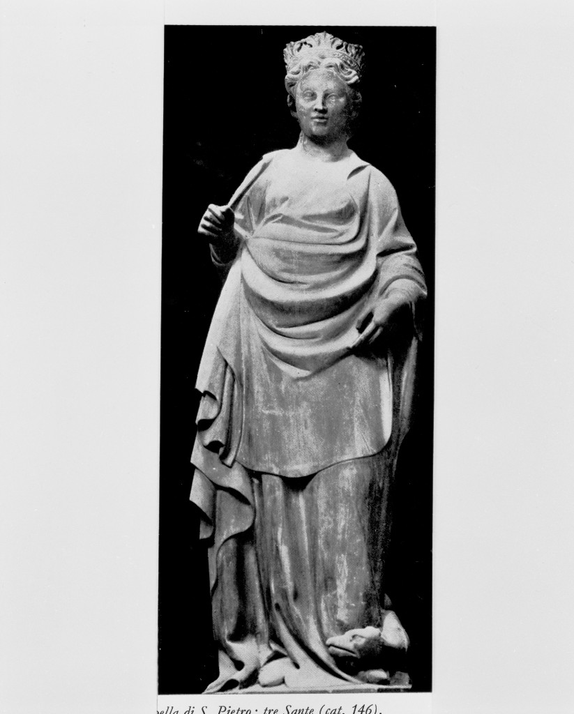 Santa Margherita d'Antiochia (scultura, elemento d'insieme) di Dalle Masegne Pierpaolo (sec. XIV)