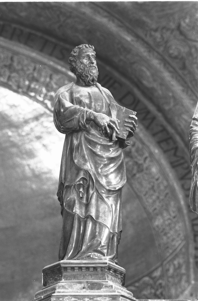 San Giuda Taddeo Apostolo (scultura, elemento d'insieme) di Dalle Masegne Jacobello, Dalle Masegne Pierpaolo (sec. XIV)