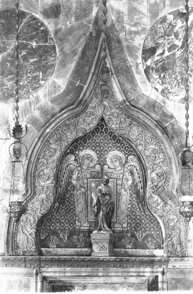 motivi decorativi vegetali e animali (lunetta) di Maestro dell'Ercole (secondo quarto sec. XIII)