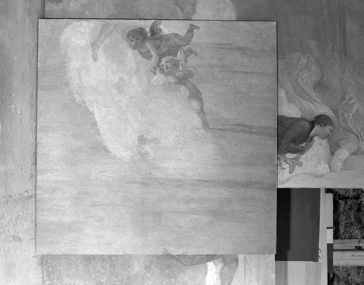 angeli (dipinto, frammento) - ambito veneto (sec. XIX)