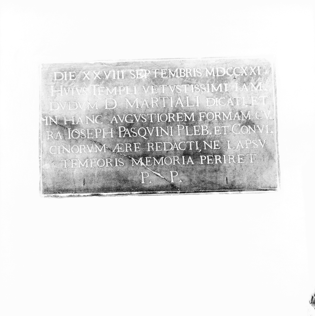 lapide documentaria - ambito veneto (sec. XVIII)