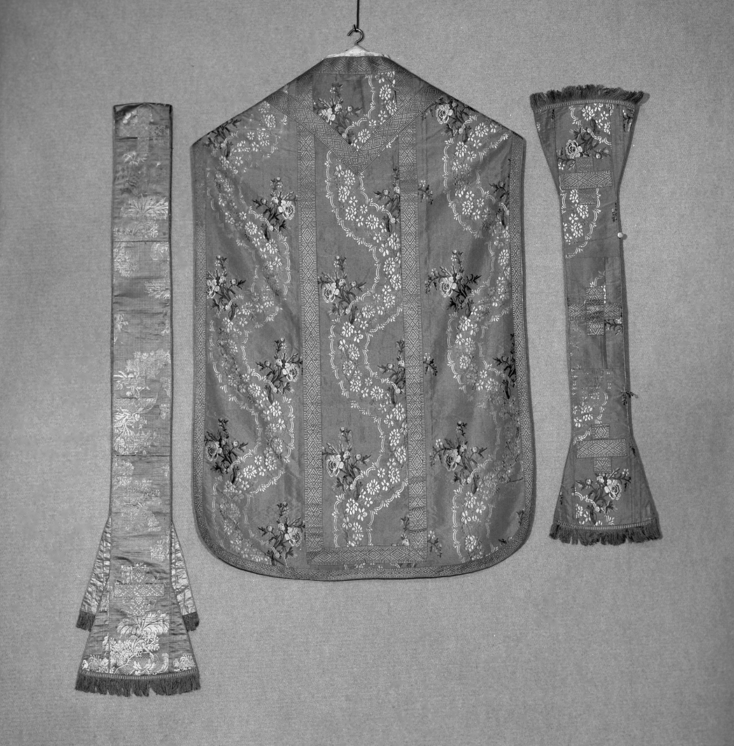 pianeta, elemento d'insieme - manifattura veneta (inizio sec. XX)